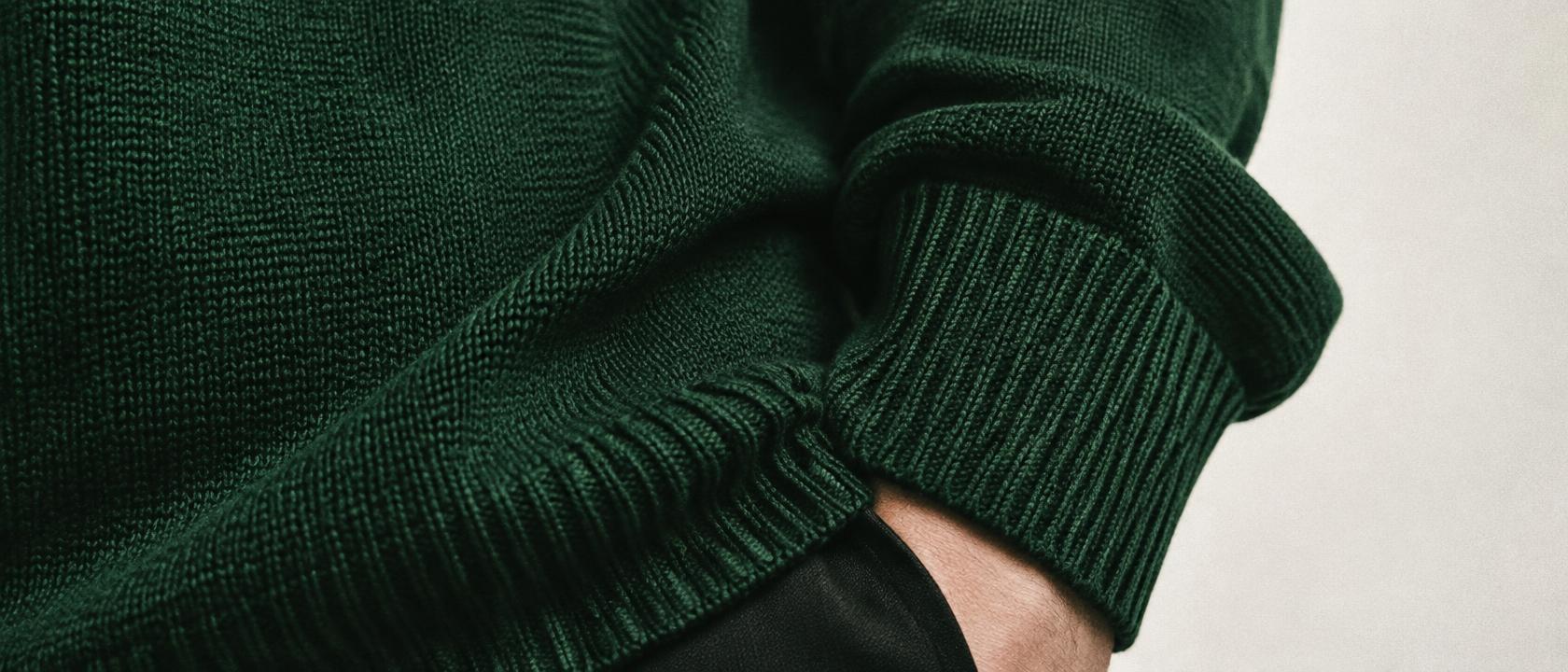 Knit Utility Jumper — fabric and construction detail