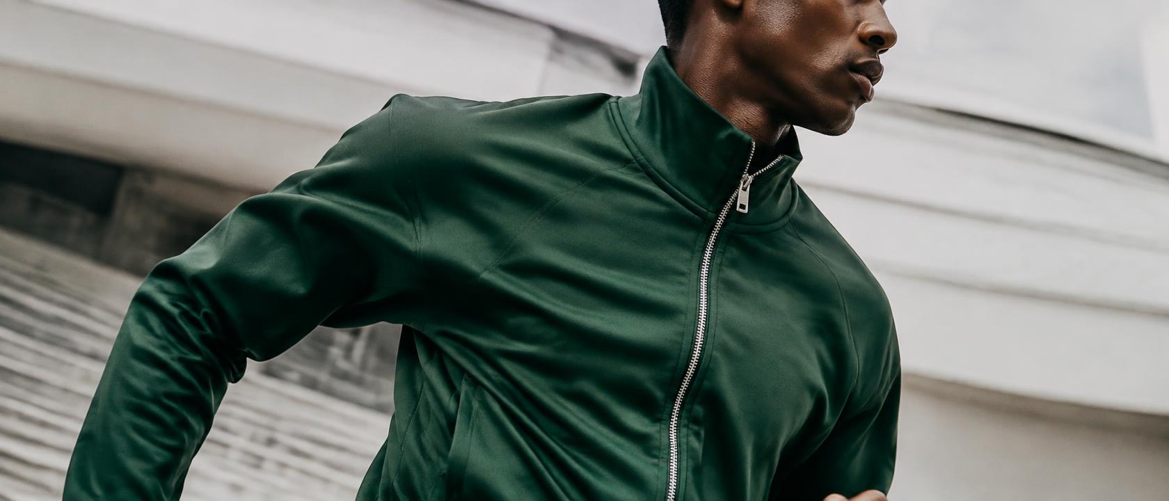 Kinetic Tracksuit — fabric and construction detail